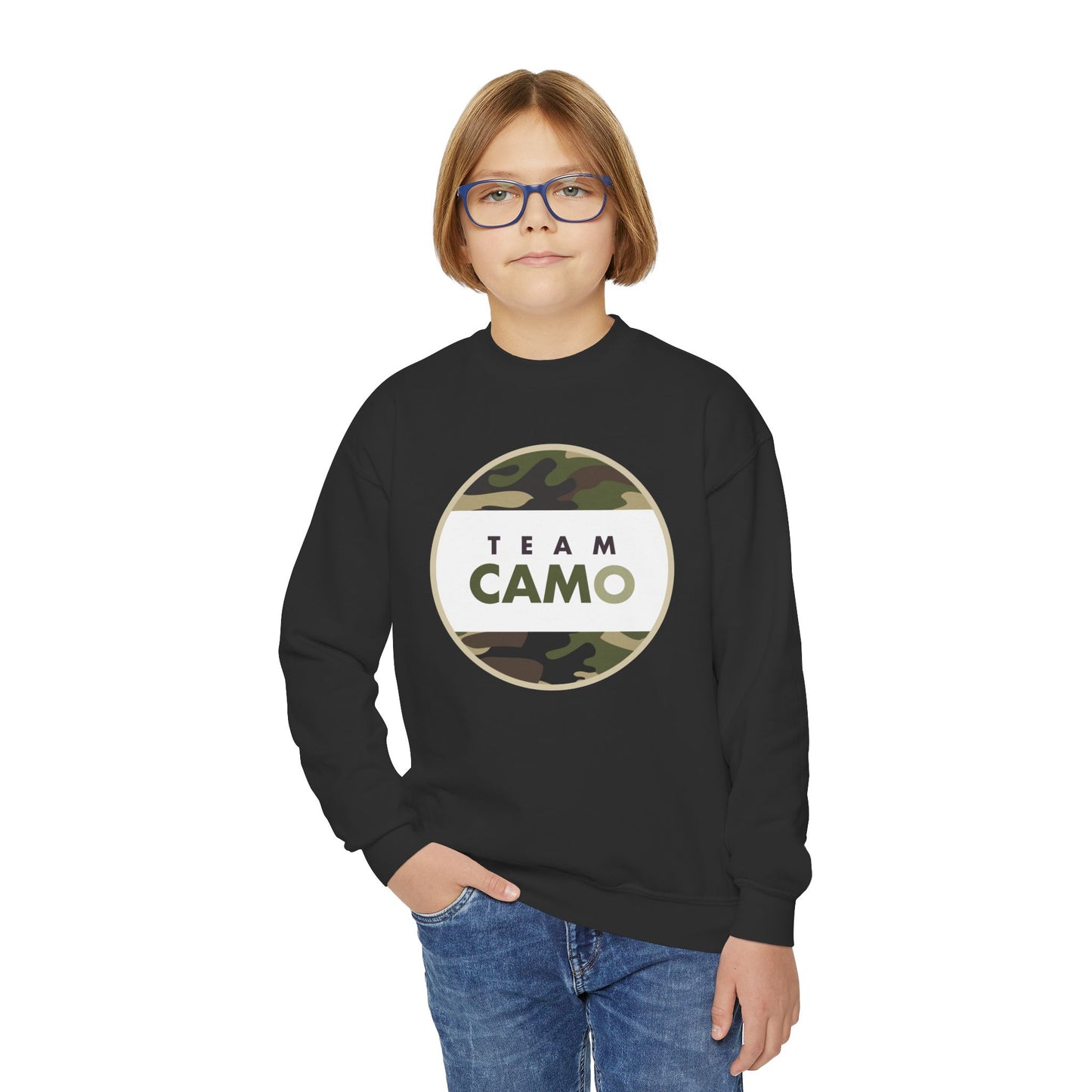 Team CamO Youth Crewneck Sweatshirt